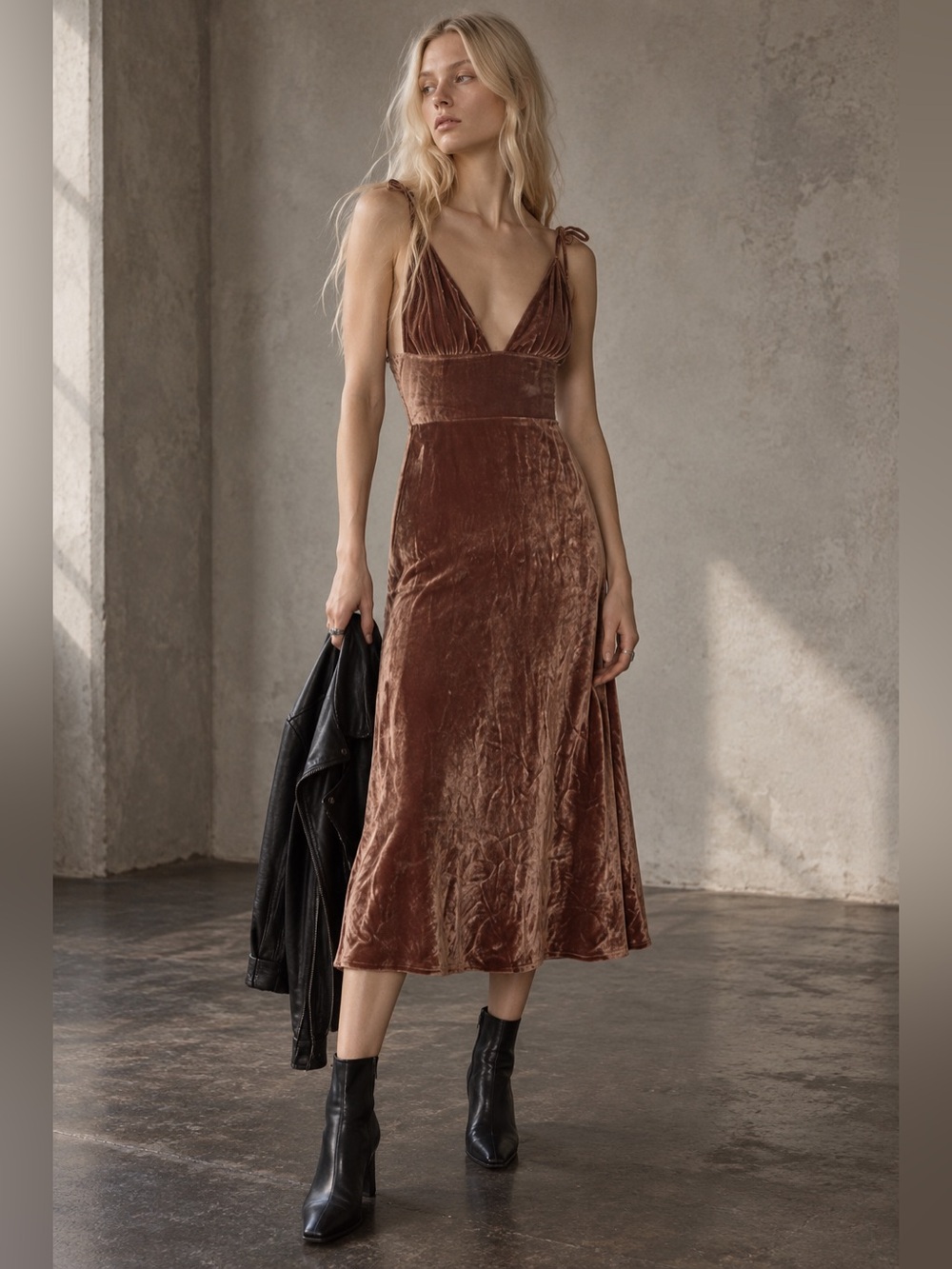 reformation brown velvet dress | Dresses | Reformation Midi Melany Dress In Toffee Size Elvira Big Jewel Rhinestone Bridal Color:White/Blush